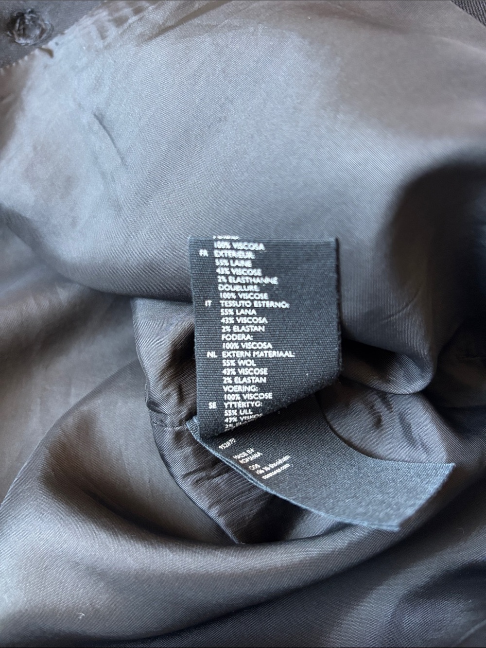 COS Double-Breasted Wool-Blend Blazer Black EU Size 38 / US Size 6 - Picture 5 of 5